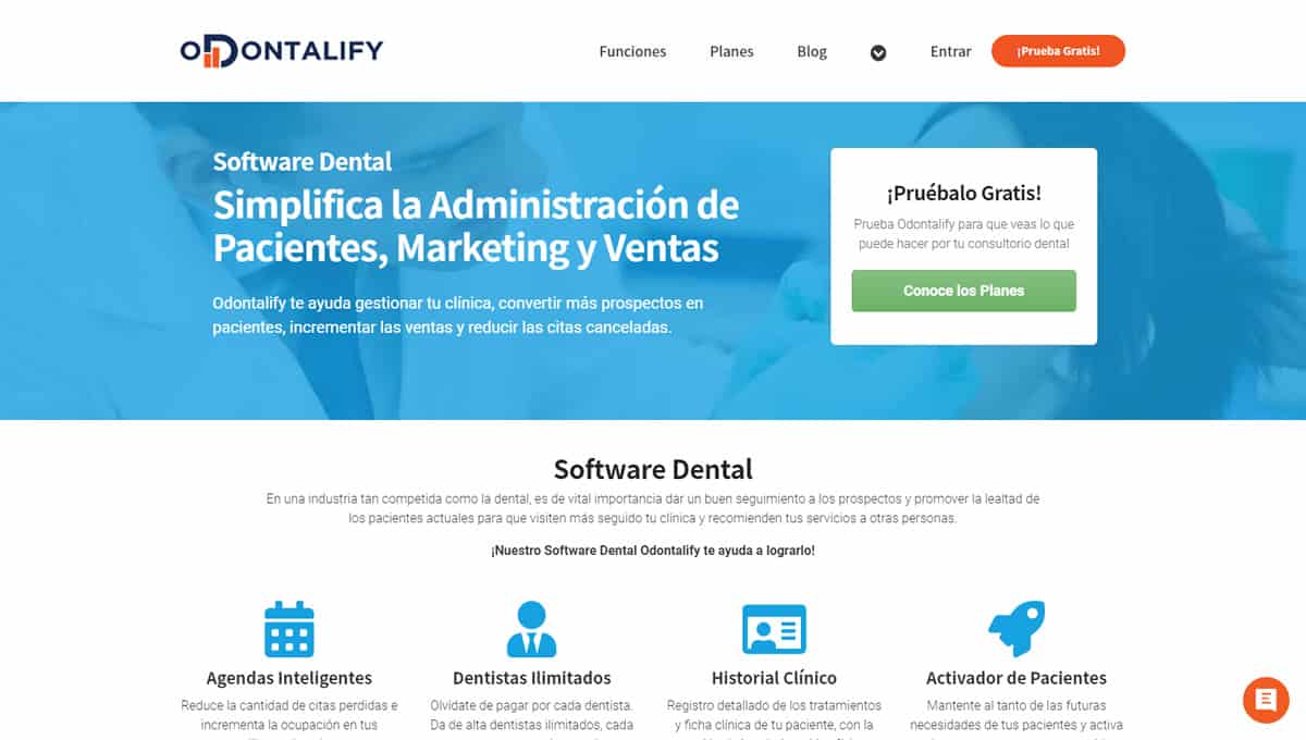 Software Dental SEO para Odontalify